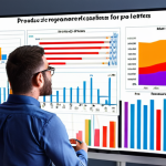 **Data Analytics in Business:** A vibrant graph visualizing customer preferences, highlighting key insights for product development. Modern office setting.