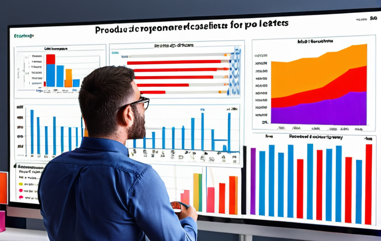 **Data Analytics in Business:** A vibrant graph visualizing customer preferences, highlighting key insights for product development. Modern office setting.