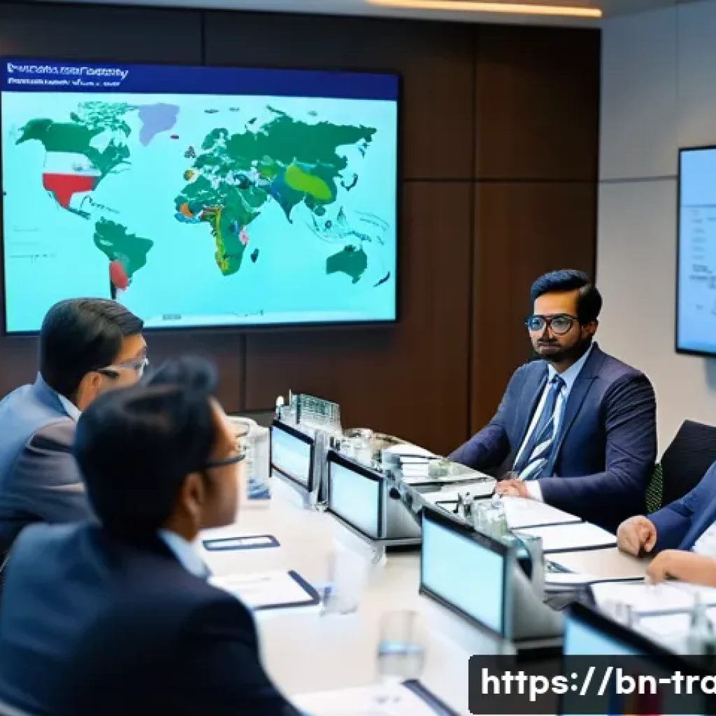 국제무역사 자격증으로 할 수 있는 일 - A professional international business meeting scene featuring a diverse group of Bengali professiona...