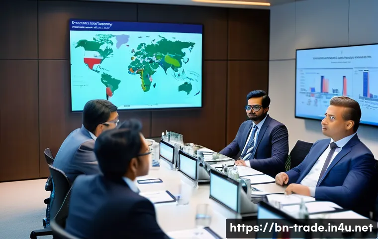 국제무역사 자격증으로 할 수 있는 일 - A professional international business meeting scene featuring a diverse group of Bengali professiona...