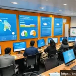 무역학 전공자 필수 자격증 - A professional setting showing a diverse group of Bengali business professionals in modern office at...