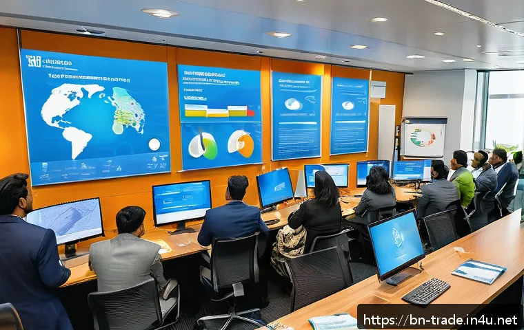 무역학 전공자 필수 자격증 - A professional setting showing a diverse group of Bengali business professionals in modern office at...